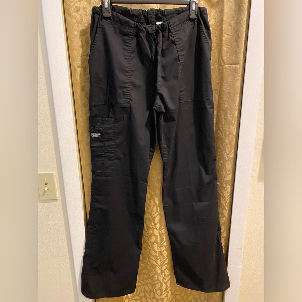 Black Scrub pants by Cherokee. Small, Tall, long